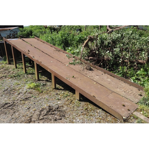 Pair of steel loading ramps 20ft