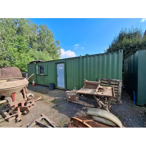 389 - Container converted for office use, insulated, plumbing, heaters and lights 32 x 10ft