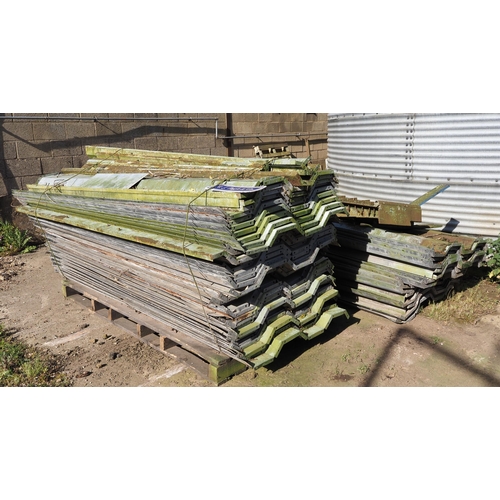 250 - Sectional grain bins, dismantled - 3 pallets