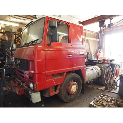 263 - Foden S106 6 wheel artic lorry. Twin drive, replacement rear axles, runs. Showing 474,000 km. Reg. B... 