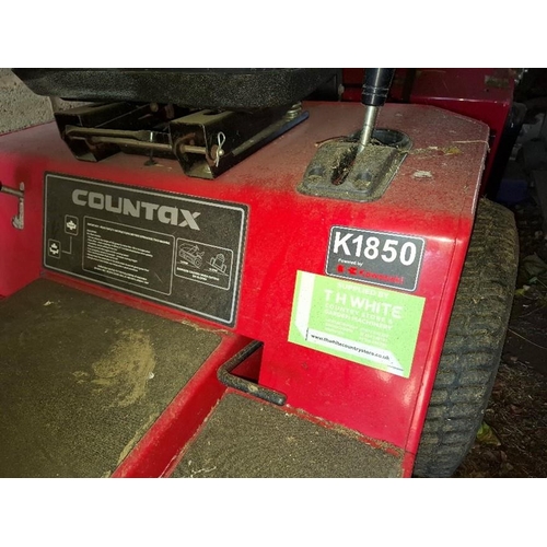 47 - Countax K1850 ride on mower with grass collector, recently serviced