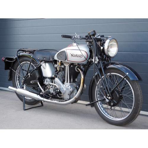 807 - Norton Model 18 motorcycle. 1937. 
Frame No.
Engine No.
Engine runs. Frame and forks in good conditi... 