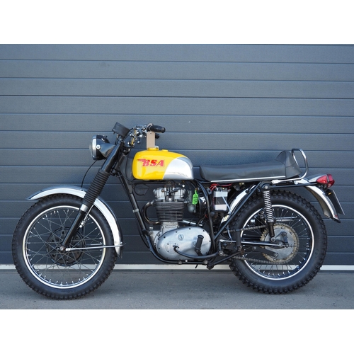 848 - BSA B44 Victor Special motorcycle. 1968. 441cc. 
Frame No. B44BVS5402
Engine No. B44C5402VS
Reg. CVG... 