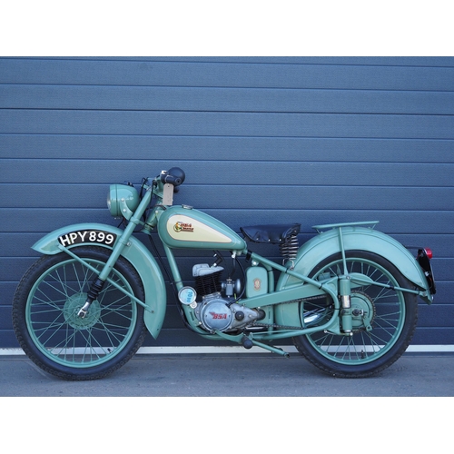 886 - BSA Bantam D1 motorcycle. 1953. 
Frame No.
Engine No. 
Engine turns over with compression. Has been ... 