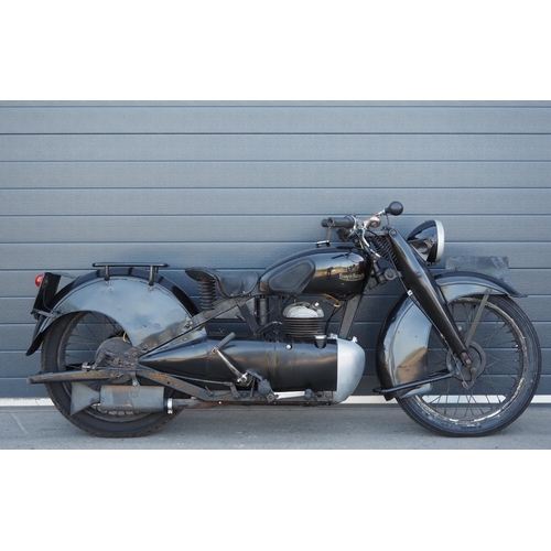 888 - Francis Barnett Cruiser motorcycle. 1940. 249cc. 
Frame No. 11088
Engine No. MK2W31094
Comes with gr... 
