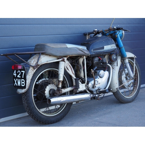 976A - Norton Navigator motorcycle. 1961. 350cc.
Frame No. 19-95464
Engine No. 19-95464
Comes with Buff log... 