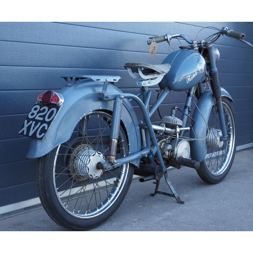 994A - Rene Gillet motorcycle. 1957. 125cc. 
Frame No. 50876
Reg. 820 XVC. V5.