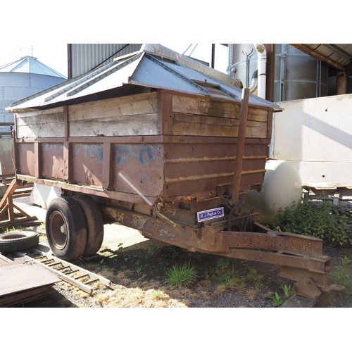 258 - Old 2 wheeled tipping trailer