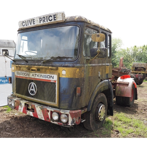 Seddon Atkinson 301 4 x 2 artic unit with Cummins engine. Reg. C293 YWS. V5