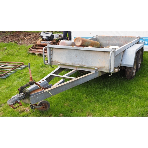 233 - Indespension plant trailer 8 x 4ft. One wheel missing