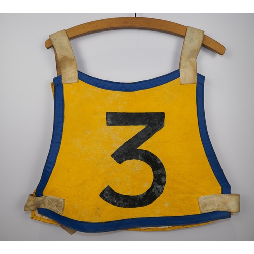 102 - An Edinburgh Monarchs speedway race vest 1981 labelled George Hunter