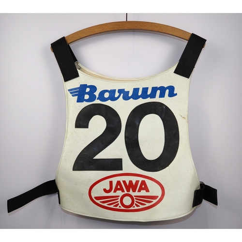 111 - A Great Britain v Czechoslovakia speedway race vest