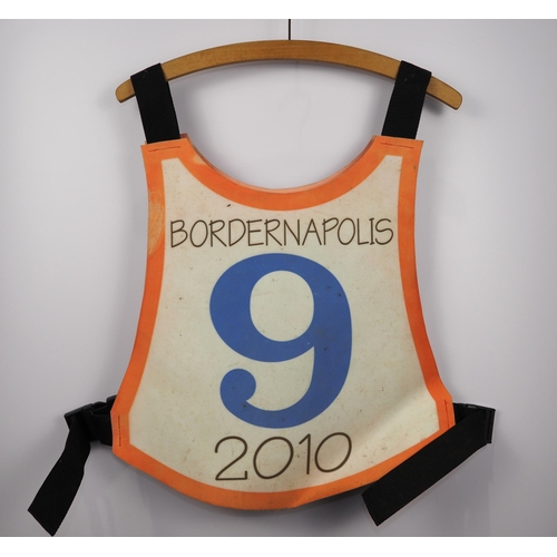 118 - A Bordernapolis speedway race vest 2010, signature unknown