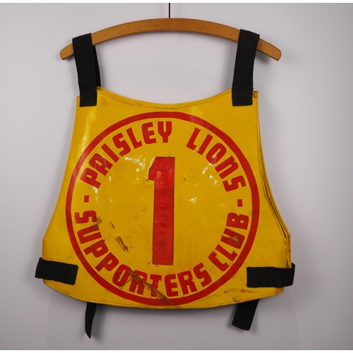 141 - A Paisley Lions Supporters Club speedway race vest