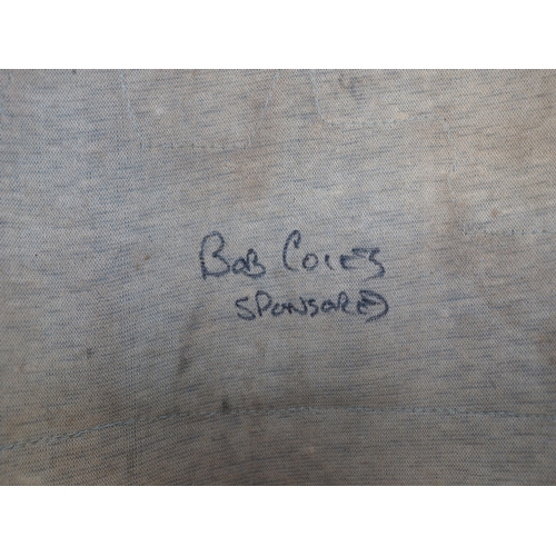 143 - A Weymouth Wildcats speedway race vest labelled Bob Coles