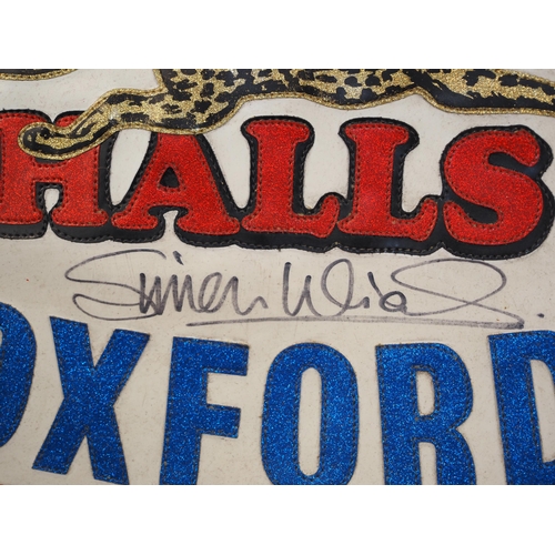 145 - An Oxford Cheetahs speedway race vest 1988 signed Simon Wigg