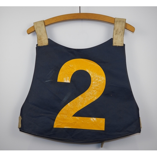 148 - A Canterbury Crusaders speedway race vest 1974 labelled Barney Kennett