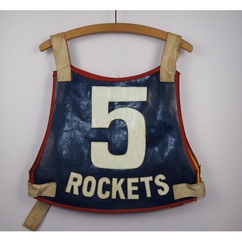 151 - A Rye House Rockets speedway race vest 1980 labelled Bob Garrard