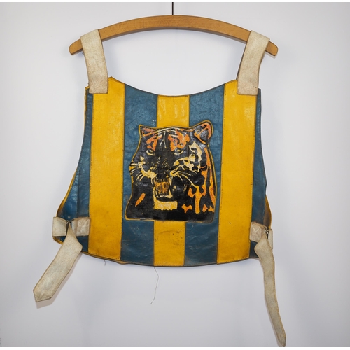 153 - A Sheffield Tigers speedway race vest believed to have been worn by Clive Featherby