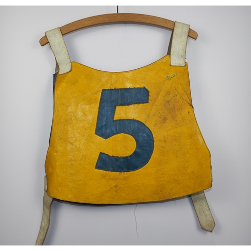 153 - A Sheffield Tigers speedway race vest believed to have been worn by Clive Featherby