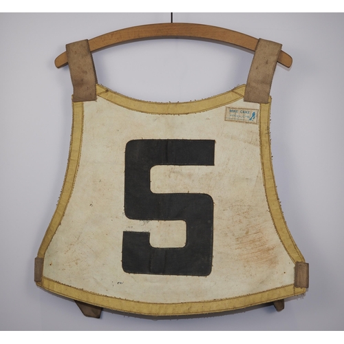 156 - A Newport Bees speedway race vest 1970 labelled Sandor Levai