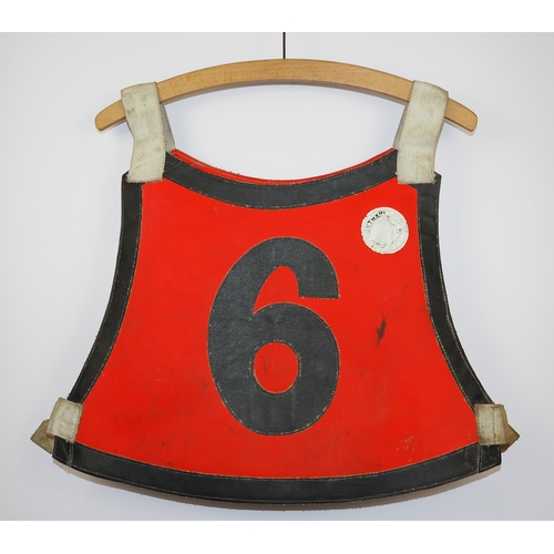 158 - A Bradford Barons speedway race vest 1975 labelled Tony Featherstone