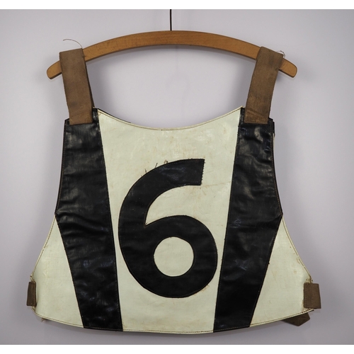 171 - A Brafield Badgers speedway race vest 1973 believed to be worn by Arthur Browning