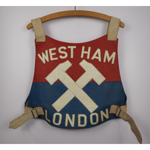 A West Ham Hammers speedway race vest believed to be worn by Christer ...