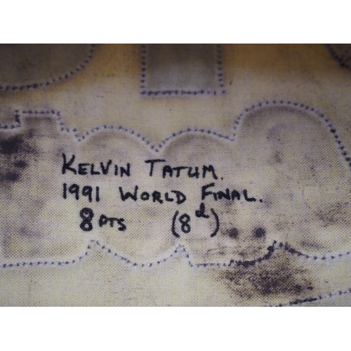 176 - A team Great Britain World Final 1991 speedway race vest labelled Kelvin Tatum