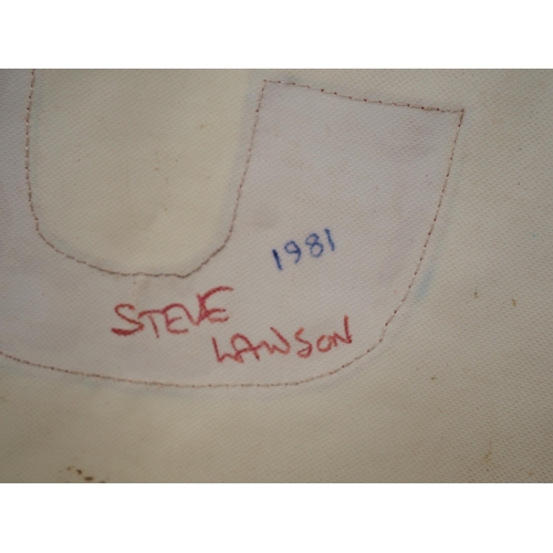 182 - A team England speedway race vest 1981 labelled Steve Lawson