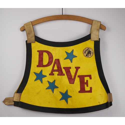 186 - A Wolverhampton Wolves speedway race vest labelled Dave Morton