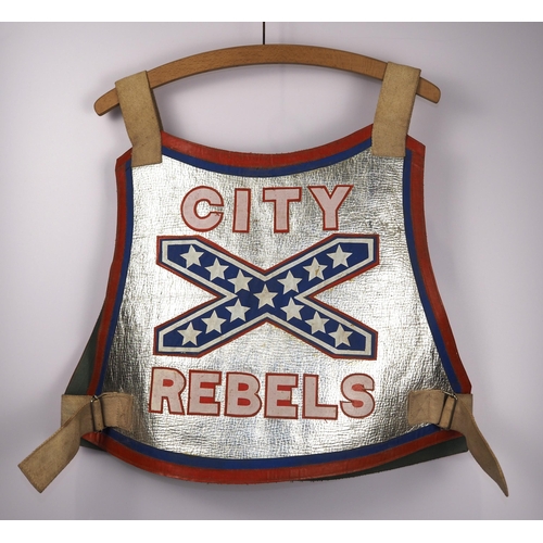 190 - A White City Rebels speedway race vest 1976 labelled Gordon Kennett