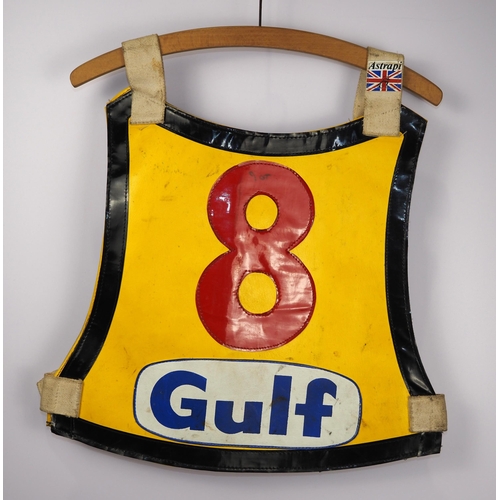 194 - A Wolverhampton Wolves speedway race vest 1979 believed to have been worn by Carl Askew