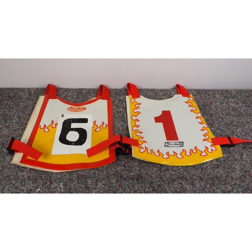 202 - 2 Speedway races vests - Dale Devils