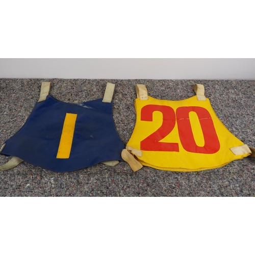 204 - 2 Speedway races vests - Edinburgh Monarchs and 1 other