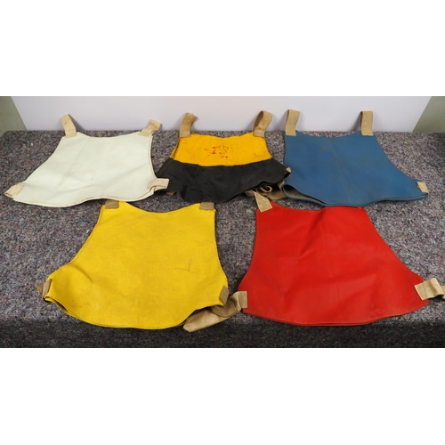 214 - 1960s Novices jackets and colours - 4 and handicap yellow and black set from the 1940s