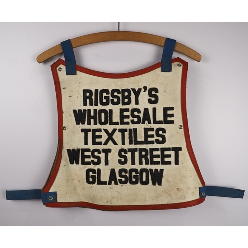 215 - A Glasgow Tigers speedway race vest