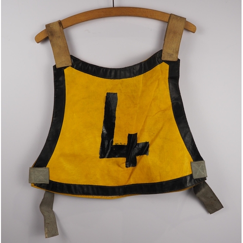 217 - Berwick Bandits speedway race vest labelled Ian Paterson 1969