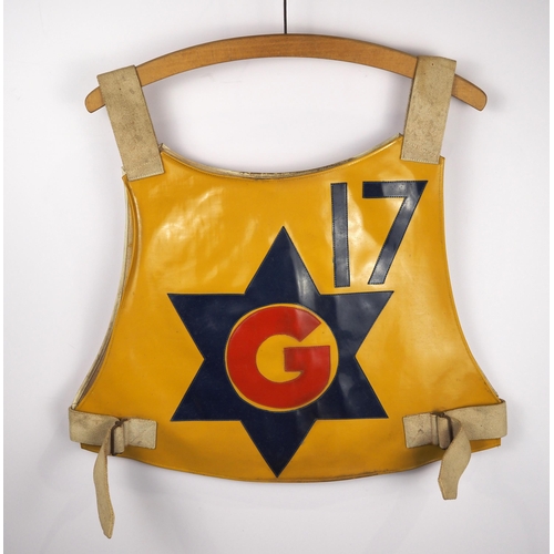 238 - A Getingarna speedway race vest believed to have been worn by Göte Nordin in 1966