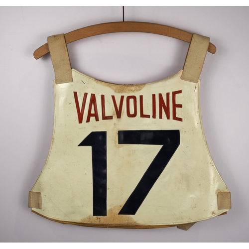 238 - A Getingarna speedway race vest believed to have been worn by Göte Nordin in 1966