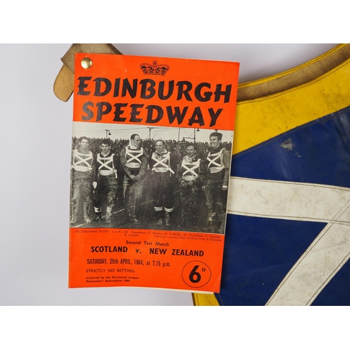 239 - A team Scotland speedway race vest believed to have been worn by Jimmy Tannock in 1964 Scotland v Ne... 