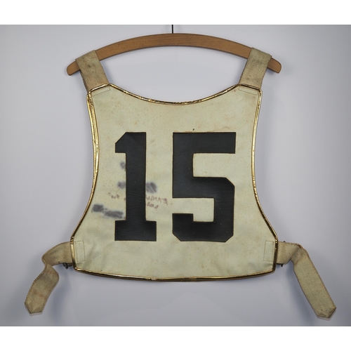 65 - An England World Team Cup 1977 speedway race vest labelled Michael Lee