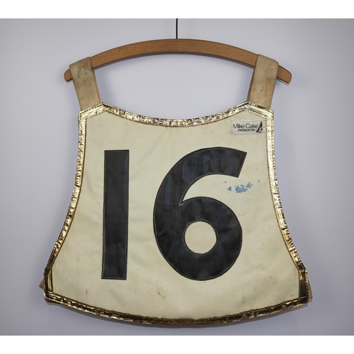 68 - An England speedway race vest labelled Michael Lee World Final jacket 1977