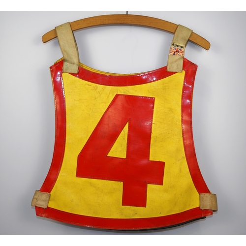 73 - A Berwick Bandits speedway race vest labelled Wayne Brown