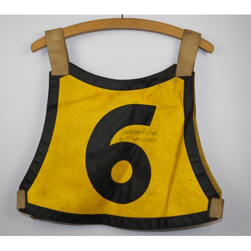 76 - A Berwick Bandits speedway race vest labelled Ian Patterson 1970