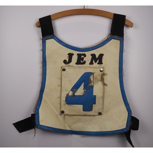 79 - A Reading Racers speedway race vest labelled Jeremy Doncaster 1991