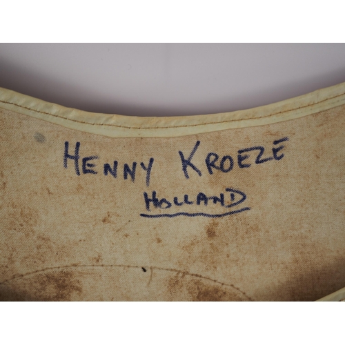 89 - A team Holland speedway race vest labelled Henny Kroeze