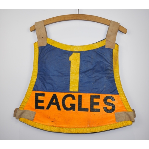 98 - An Eastbourne Eagles speedway race vest labelled Neil Middleditch