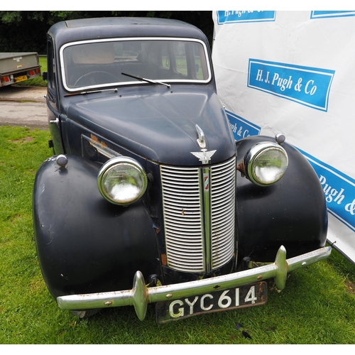 177 - Austin 10 saloon car. 1942. 1125cc. Petrol. 
Running when stored. Fitted with 4 speed manual gearbox... 