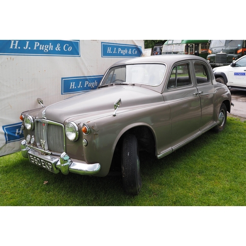 180 - Rover 75 saloon car. 1959. 2230cc. Petrol.
Running when stored. Fitted with brown leather interior a... 